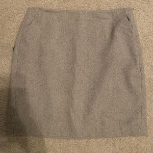 EUC Banana Republic brown tan tweed skirt pockets